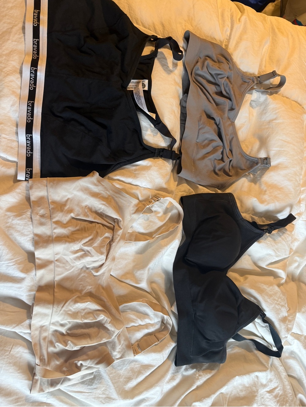 Bravado Nursing Bra Bundle in Black, Taupe, and Beige